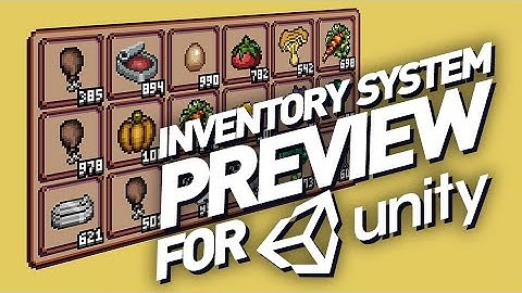 Inventory System preview for Unity3D!