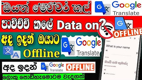 How to use Google translate offline | in sinhala | Google translate එක Offline පාවිච්චි කරමු |