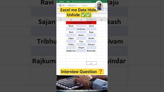 Hide &amp; Unhide Excel Data Like a PRO 😳