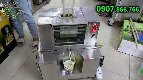 Máy ép mía 4 trục dài ép đến 4 cây cùng lúc