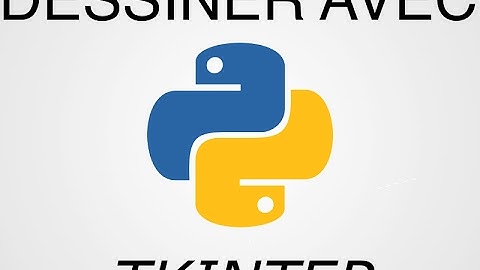 Python Dessiner avec tkinter, ep 1