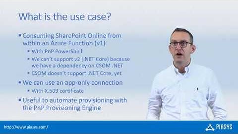 Episode #75 - Connecting to SharePoint Online with PnP PowerShell in an Azure Function
