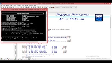 Program Pemesanan Menu Makanan Waroeng Menggunakan Bahasa C++
