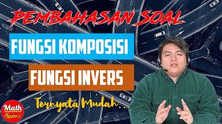LATIHAN SOAL FUNGSI KOMPOSISI DAN FUNGSI INVERS (Bab Fungsi SMA-SMK Part #3)