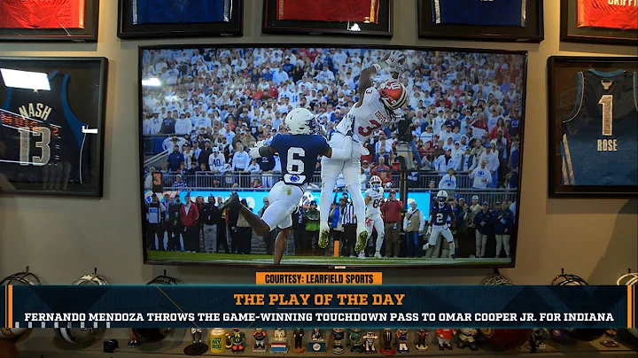 Play Of The Day: Fernando Mendoza Throws Game-Winning Touchdown Pass To Omar Cooper Jr | 11/10/25