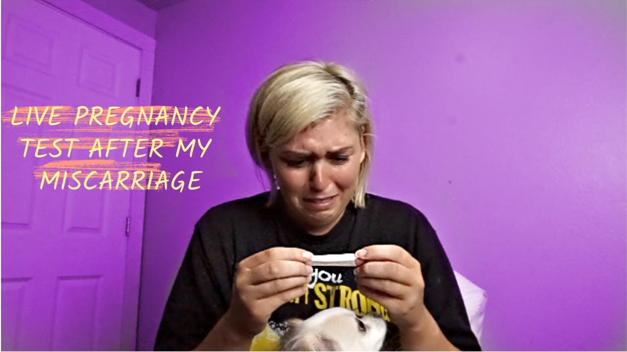 LIVE PREGNANCY TEST AFTER A MISCARRIAGE YouTube