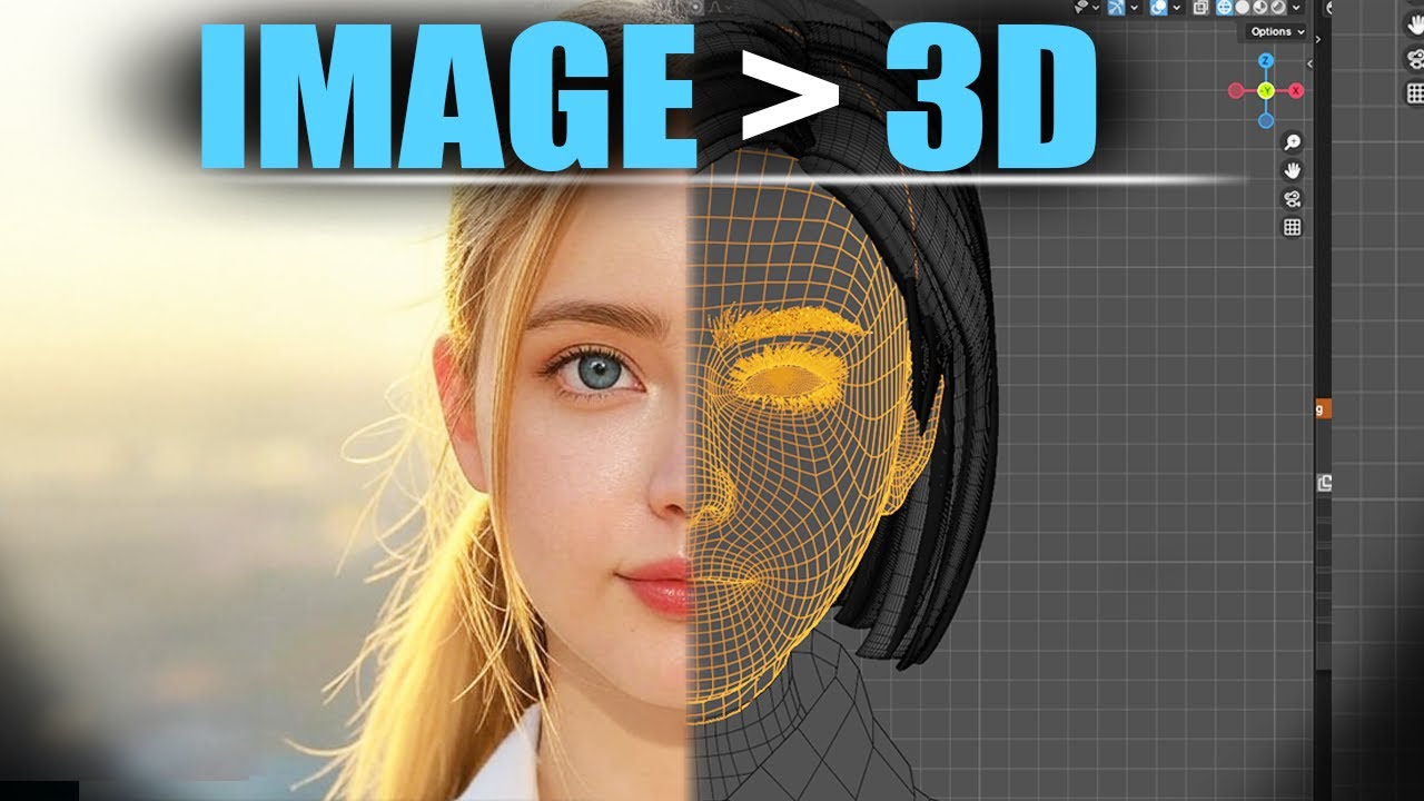 Создатель персонажей: преобразование изображения в 3D-лицо (С топологией)