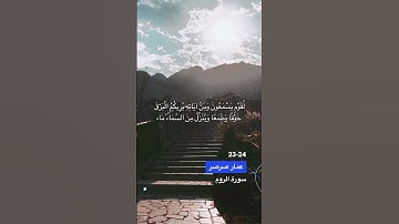 سورة الروم الاية 23-24