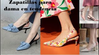 Zapatillas Tacon Bajo Y Comodo Para Dama En Tendencia