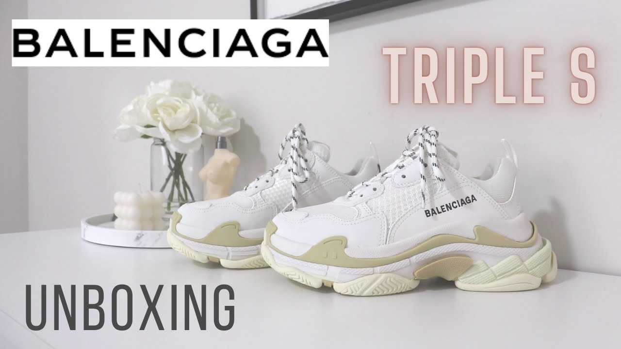 Balenciaga Triple S Unboxing & First impressions | Sizing? Comfort? -  YouTube