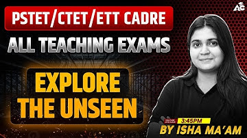 PSTET, CTET, ETT Cadre Preparation English Classes 2025 | For All Teaching Exams By Isha Ma