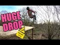 WE BUILT A HUGE MTB DROP *SKETCHY*