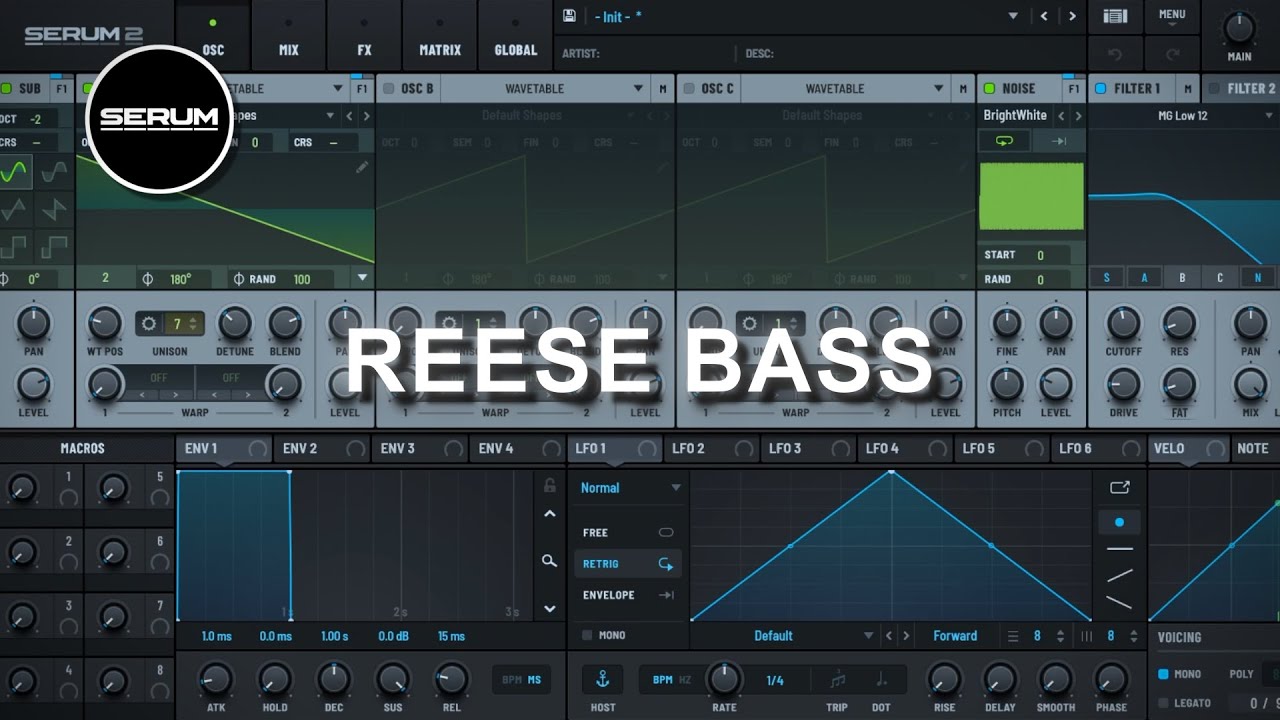 HOW TO MAKE REESE BASS | Serum 2 Sound Design Tutorial - YouTube
