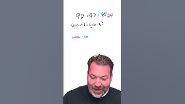 Intuitive Math: Multiplying Two Integers Near 100 #mentalmath #mathtricks