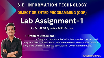 OOP Assignment-1 || Classes And Object || SPPU || SE-IT || @yogeshborhade24