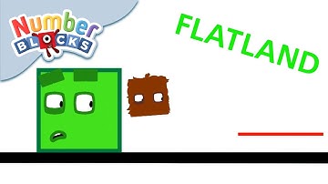@Numberblocks- Journey into Flatland! | Learn to Count