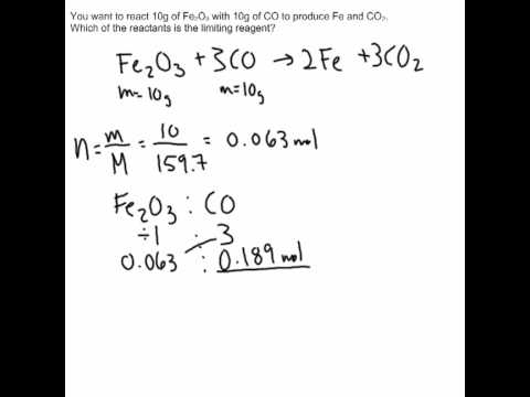 What are the steps to finding a limiting reagent?