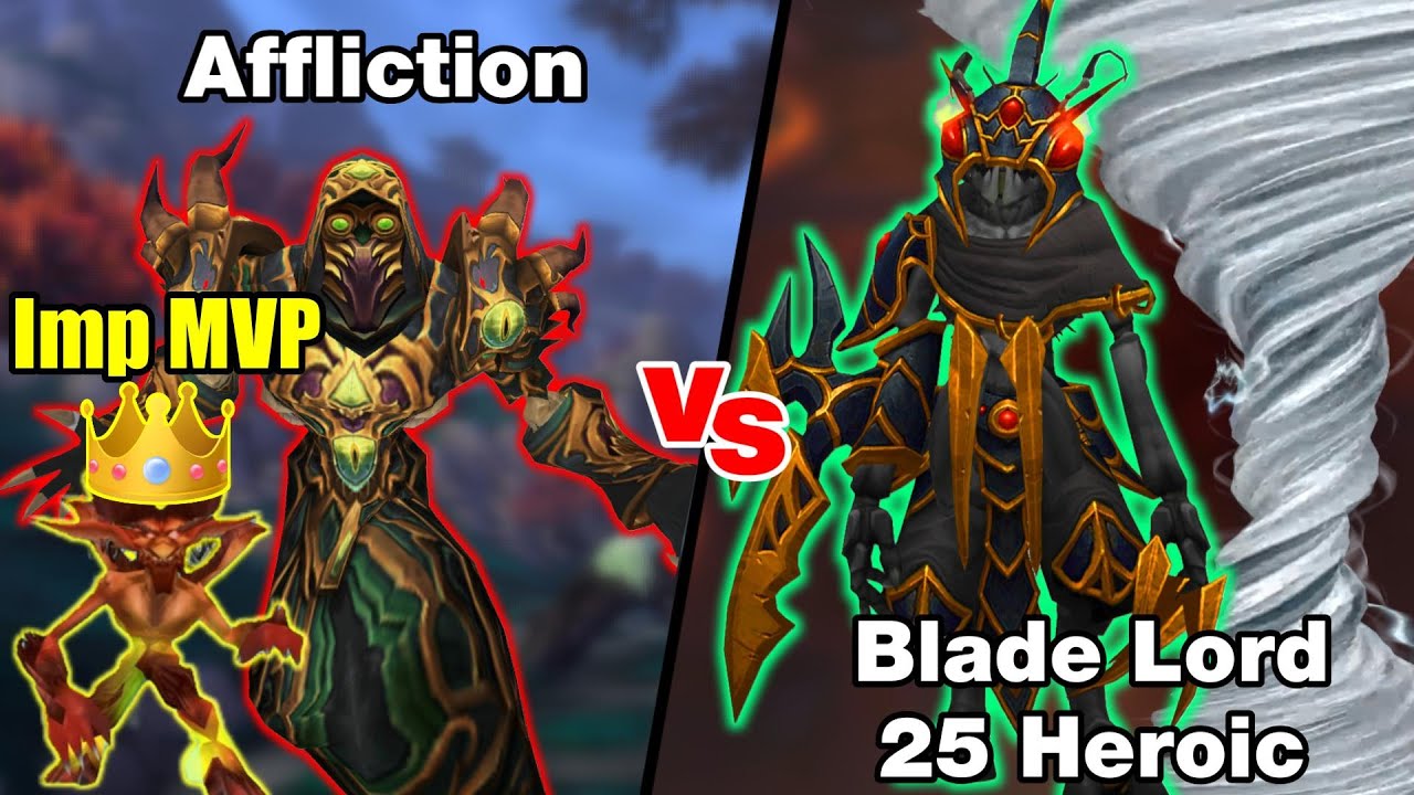 MoP Affliction Warlock vs Blade Lord Ta'yak HC - PET MVP