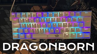 Unboxing Redragon DRAGONBORN WHITE RGB | Um teclado excelente pra jogar!