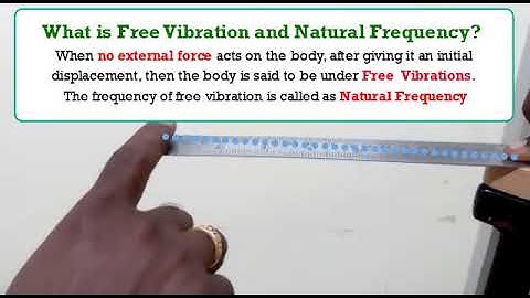 Dynamics of Machinery Lectures | What is Free Vibration? | What is Natural Frequency?