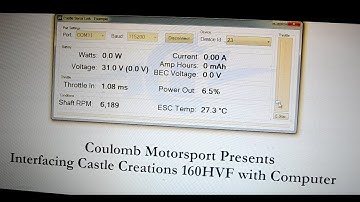 Interfacing Castle Creations Serial Link with Windows PC