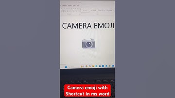Amazing Shortcut to Add Camera Symbol in Word #shorts #camera #msword #shortcutkeys#computer #viral