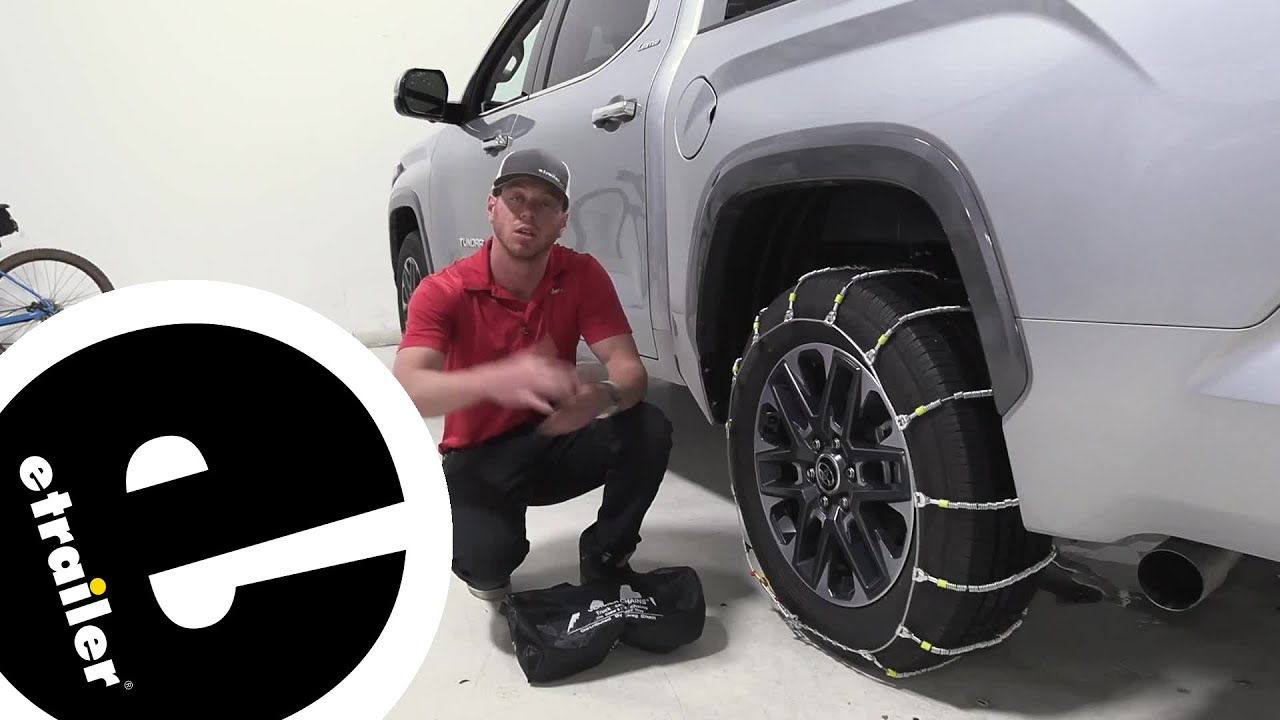 etrailer Glacier Cable Snow Tire Chains Installation 2022 Toyota