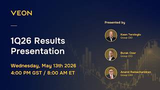VEON Group 1Q26 Results Presentation | Wednesday, 13 May 2026