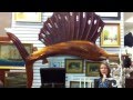 Marlin Sailfish HUGE wooden sculpture!