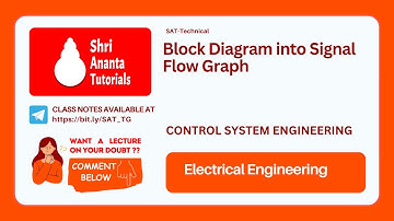 Block diagram to signal flow graph in control system I  Shri Ananta Tutorials - Technical