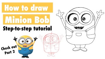 How to draw minion Bob - full tutorial (part 1)