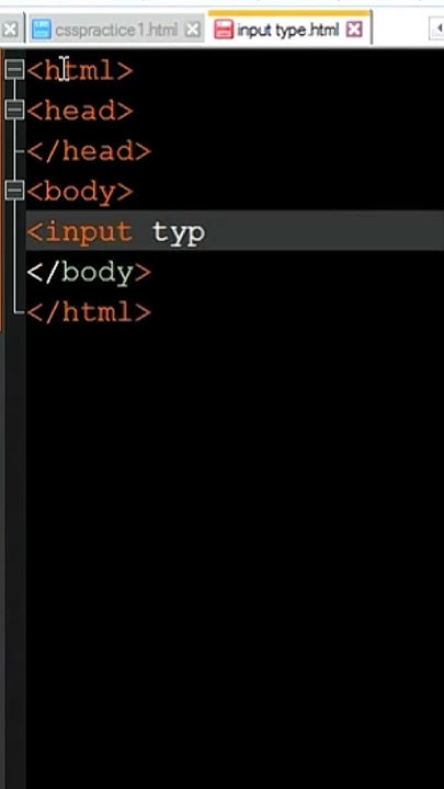 how to use input types in html #coding - YouTube