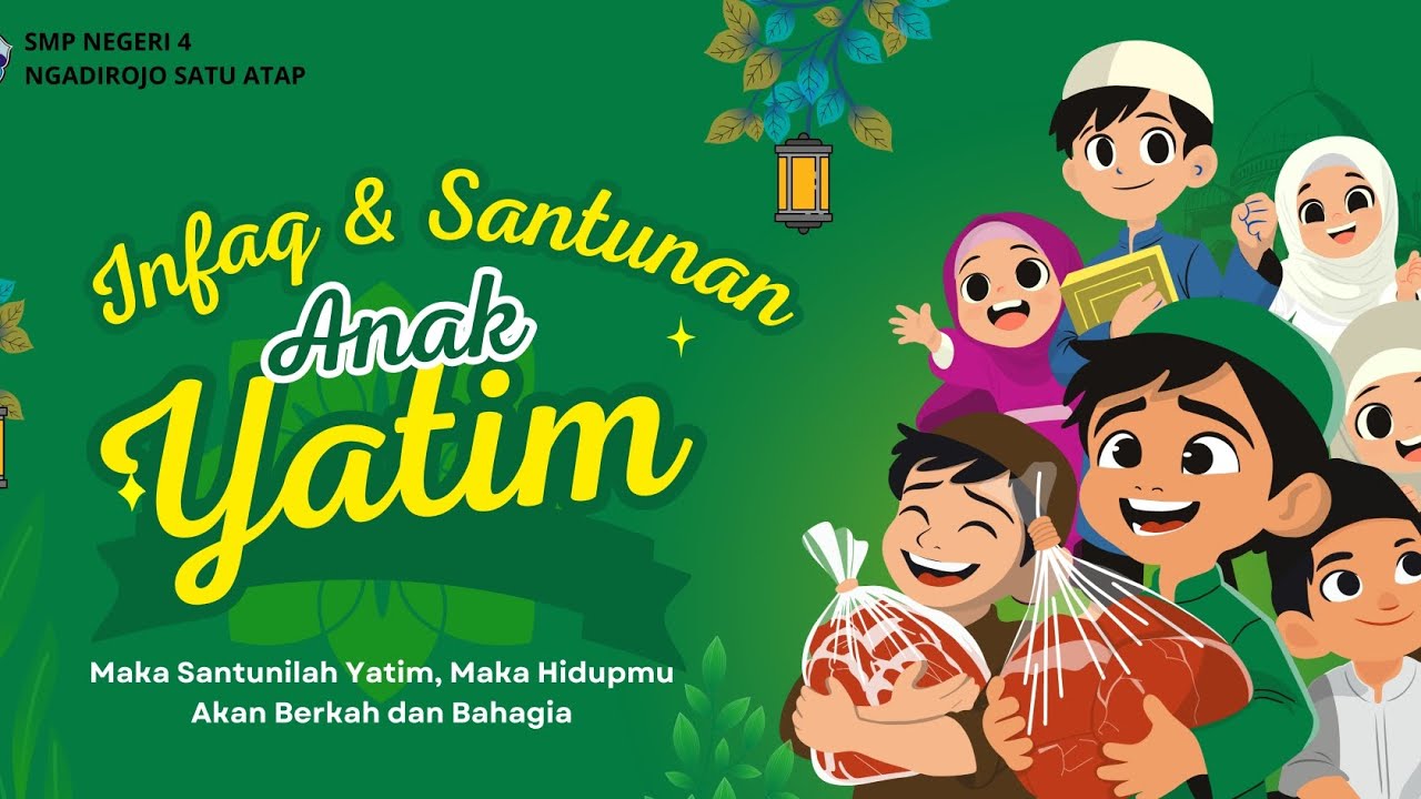 INFAQ DAN SANTUNAN UNTUK ANAK YATIM SMPN 4 NGADIROJO SATU ATAP