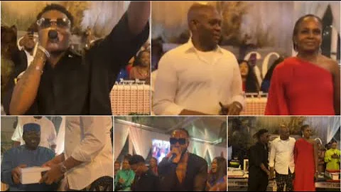 WIZKID - EBENEZER OBEY AND FLAVOUR PERFORMANCE AT TONY ELUMELU'S 60TH BIRTHDAY GROOVE