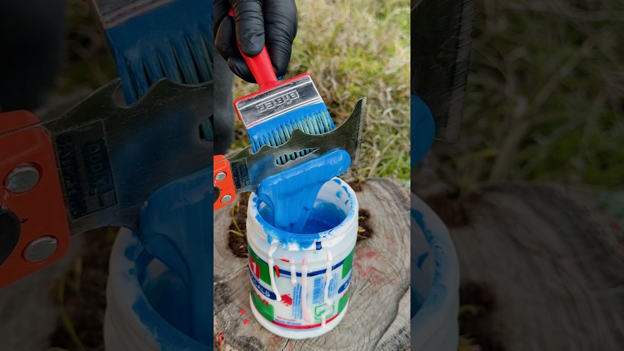 Cleaning Paint off the Brush 