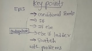 ep_5|conditional|statements|if_else|else if|switch|c-programming|malayalam|coding#malayalam|#coding