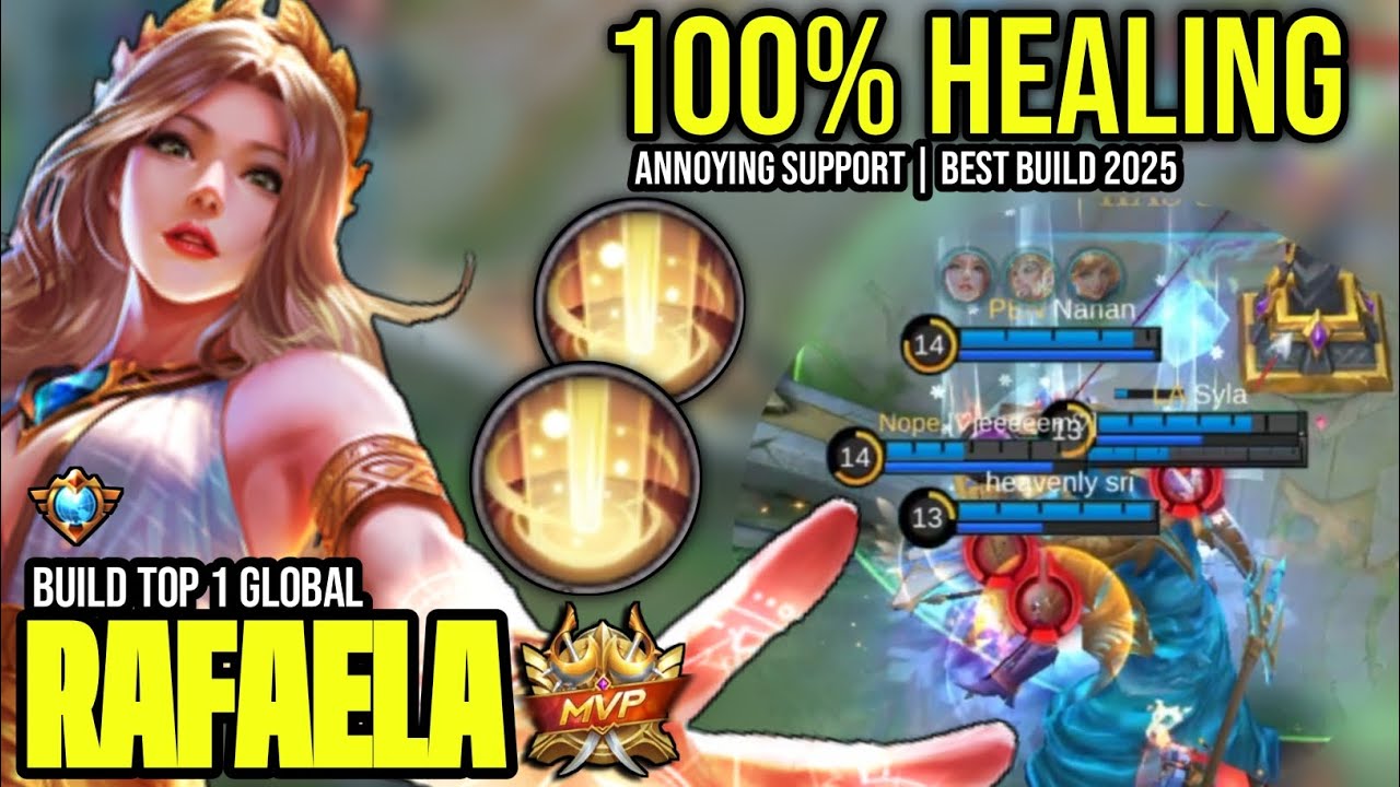 RAFAELA BEST BUILD 2025 | BUILD TOP 1 GLOBAL RAFAELA GAMEPLAY | MOBILE ...