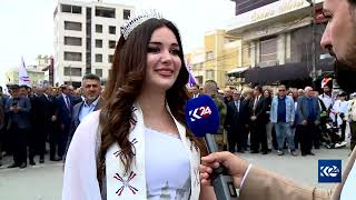 ملكة جمال العراق في احتفالات عيد أكيتو.. الأجواء تجنن وراح تاكل السوشيال ميديا