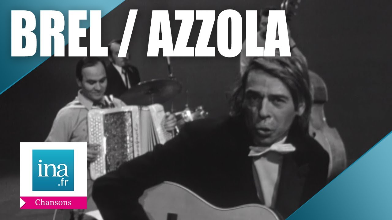 Jacques Brel & Marcel Azzola  "Vesoul"  | Archive INA