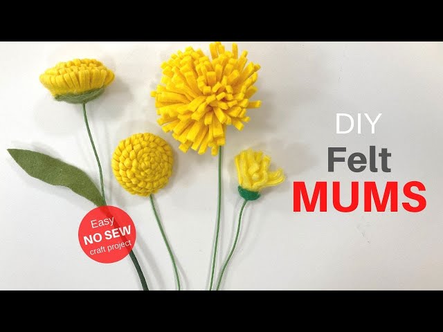 No-Sew Felt Flowers ⋆ Sugar, Spice and Glitter