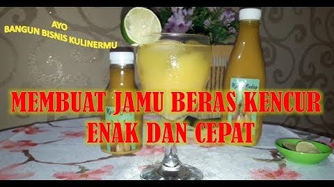 IDE USAHA CARA MEMBUAT JAMU PEGAL LINU | BERAS KENCUR
