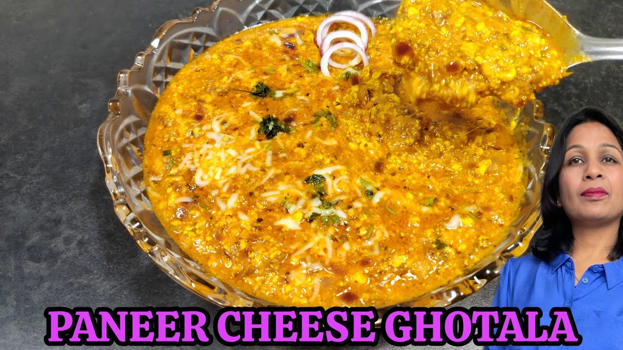 PANEER CHEESE GHOTALA -Cheesy, Spicy, & Totally Messy: This recipe is a game changer. 