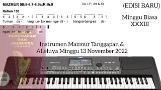 Download lagu Instrumen Mazmur Tanggapan ( EDISI BARU ) - Minggu Biasa XXXIII Minggu 13 November 2022 - Tahun C