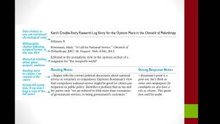 ENG1001 - Chapter Six - Annotated Bibliograpy and Exploratory Essay