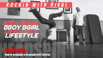 How to do a headspin | Spin on head | breakdance bboy tutorial