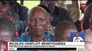 200 Narok Families Affected By Human-Wildlife Conflict Receive Sh69M Compensation