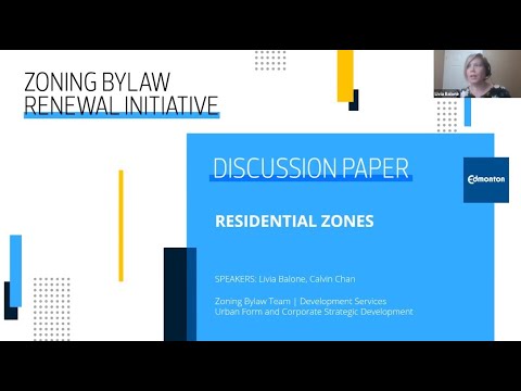 Zoning Bylaw Renewal Initiative Discussion Paper Webinar - Residential Zones