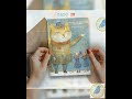 Whimsical Christmas Card No.211: Cat and Children Holiday Art Print (5x7 with Envelope)