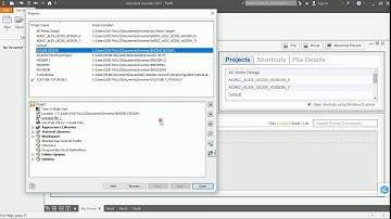 Create and Delete Projects-Autodesk Inventor