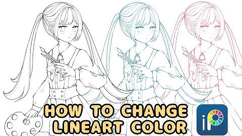 How To Change A Lineart Color in IbisPaintX | Tutorial | JiAhn Art 🍀